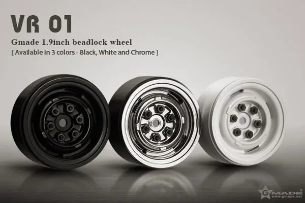 Gmade 1.9 Vr01 Beadlock Wheels (White) (2) – view 5