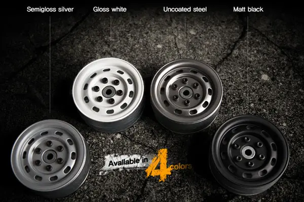 Gmade 1.9 Sr02 Beadlock Wheels (Uncoated Steel) (2) – view 4