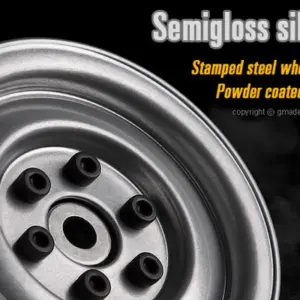 Gmade 1.9 Sr03 Beadlock Wheels (Semigloss Silver) (2) – view 2