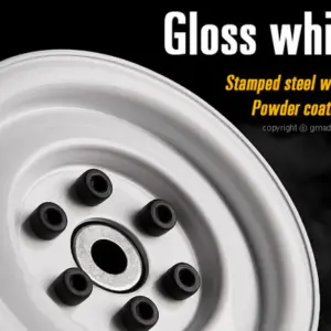 Gmade 1.9 Sr03 Beadlock Wheels (Gloss White) (2) – view 2