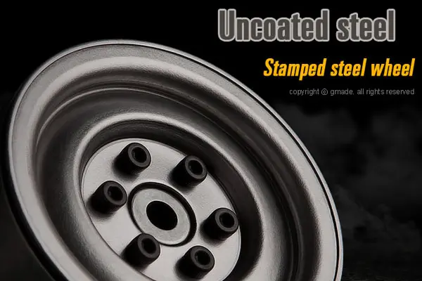 Gmade 1.9 Sr03 Beadlock Wheels (Uncoated Steel) (2) – view 2