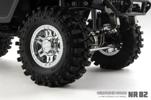Gmade 1.9 Nr02 Beadlock Wheels (Chrome) (2) – view 3