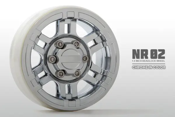 Gmade 1.9 Nr02 Beadlock Wheels (Chrome) (2) – view 4