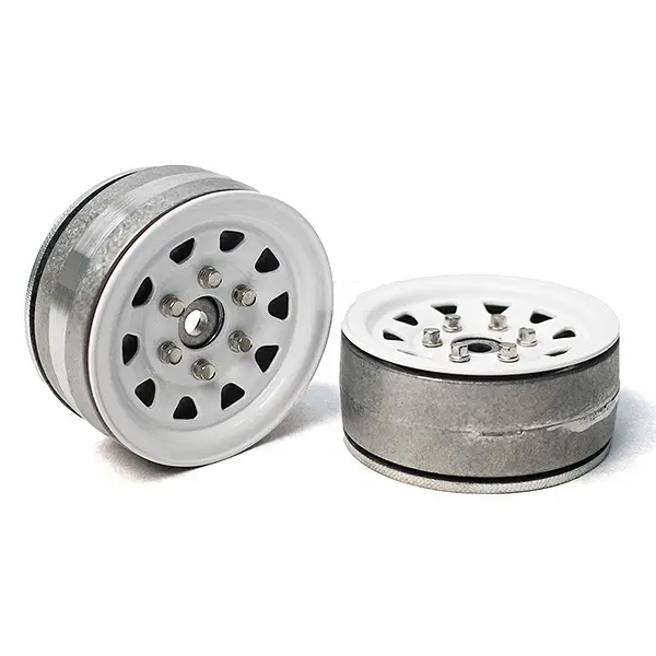 Gmade 1.9 Sr04 Beadlock Wheels (Semigl0ss Silver) (2)