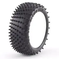 Hobao Angle Spike 1/8th - Set of 4 - Pre-Glued White Wheels