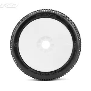 Jetko Sting Ultra Soft 1:8 Buggy Pre-Glued White Revo Rims (2) – view 2