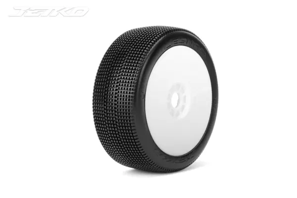 Jetko Lesnar Soft 1:8 Buggy Pre-Glued White Revo Rims (2)