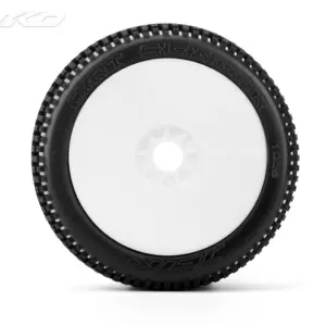Jetko Dirt Slinger Ultra Soft 1:8 Buggy Pre-Glued White Revo Rims (2) – view 2