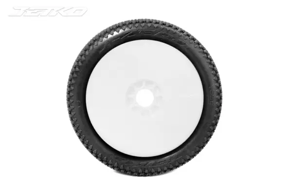 Jetko J Zero Composite Soft 1:8 Buggy Tyres White Wheels (2) – view 2