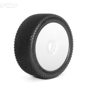 Jetko J Zero Ultra Soft 1:8 Buggy Tyres White Wheels (2)