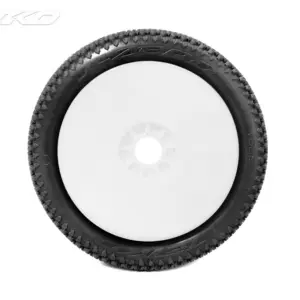 Jetko J Zero Ultra Soft 1:8 Buggy Tyres White Wheels (2) – view 2