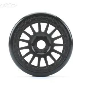 Jetko Buster Super Soft Belted 1:8 Gt Pre-Glued Black Claw Rims (2) – view 2