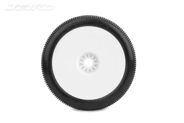 Jetko Desirer Soft 1:8 Truggy Pre-Glued on White Rims (2) – view 2