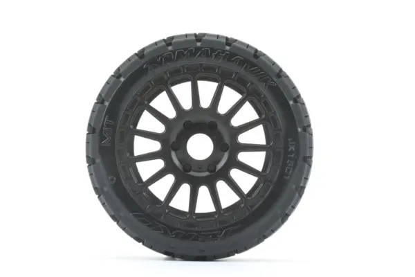 Jetko EX Tomahawk 1:8 Rallye Belted Tyre Black Wheels 17mm Hex (2) – view 3