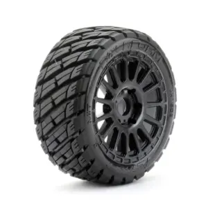 Jetko EX Rockform 1:8 Rallye Belted Tyre Black Wheels 17mm Hex (2) – view 2