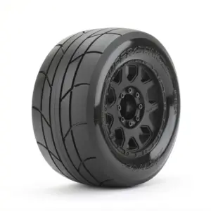 Jetko Ex Tyre Mt Slick Super Sonic Belted 3.8 Black Wheel 17mm (2)" – view 2
