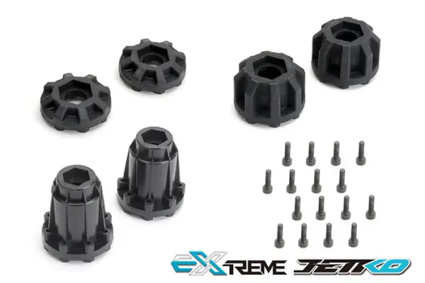 Jetko Ex Tyre Mt Slick Super Sonic Belted 3.8 Black Wheel 17mm (2)" – view 5