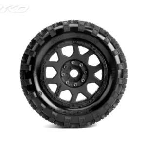 Jetko Ex Tyre Mt Raptor Belted 3.8 17mm-12mm Black Wheel" – view 2