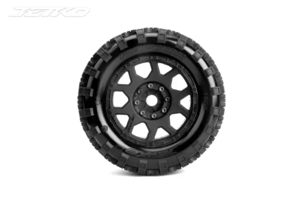 Jetko Ex Tyre Mt Raptor Belted 3.8 17mm-12mm Black Wheel" – view 2