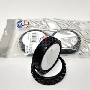 Jetko Arena 1:10 Buggy 2.2 Front Tyres 2wd Pre Mount White Wheel Soft – view 2