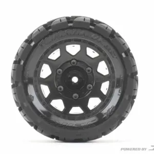 Jetko Ex Tyre St Tomahawk Black Wheel 2.8 Hex 12-14-17mm (2)" – view 2