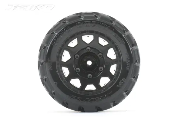 Jetko Ex Tyre St King Cobra Black Wheel 2.8 Hex 12-14-17mm (2)" – view 2
