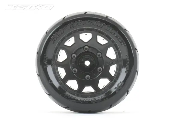 Jetko Ex Tyre St Supersonic Slick Black Wheel 2.8 Hex12-14-17mm (2)" – view 2