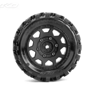 Jetko Ex Tyre St Defender Black Wheel 2.8 Hex 12-14-17mm (2)" – view 2