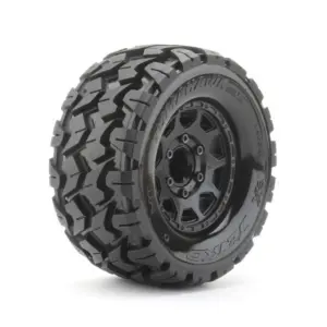 Jetko Ex Tyre Mt Tomahawk Black Wheel 2.8 Hex 12-14-17mm (2)" – view 2
