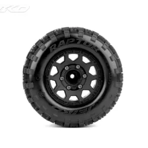 Jetko Ex Tyre Mt Raptor Black Wheel 2.8 Hex 12-14-17mm (2)" – view 2