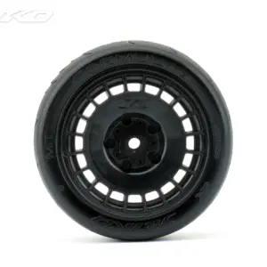 Jetko Ex Formula 1/10 Slicks Tyre Black Wheel 12mm Hex (4) – view 2