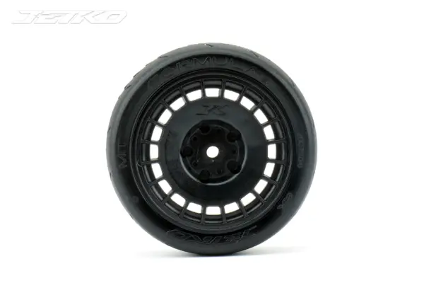 Jetko Ex Formula 1/10 Slicks Tyre Black Wheel 12mm Hex (4) – view 2