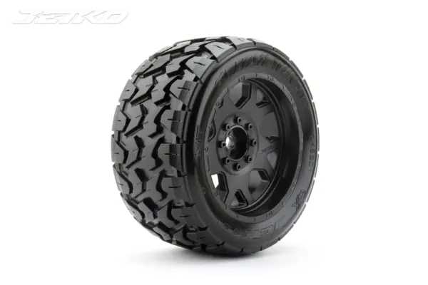 Jetko Ex Tyre Tomahawk Belted XMT Black Wheel TRX Xmaxx Kraton (2)