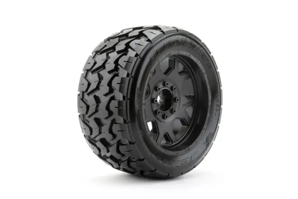 Jetko Ex Tyre Tomahawk Belted XMT Black Wheel TRX Xmaxx Kraton (2) – view 2