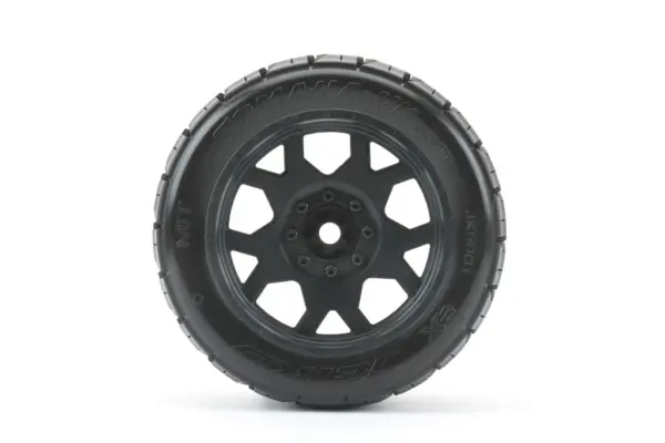 Jetko Ex Tyre Tomahawk Belted XMT Black Wheel TRX Xmaxx Kraton (2) – view 3