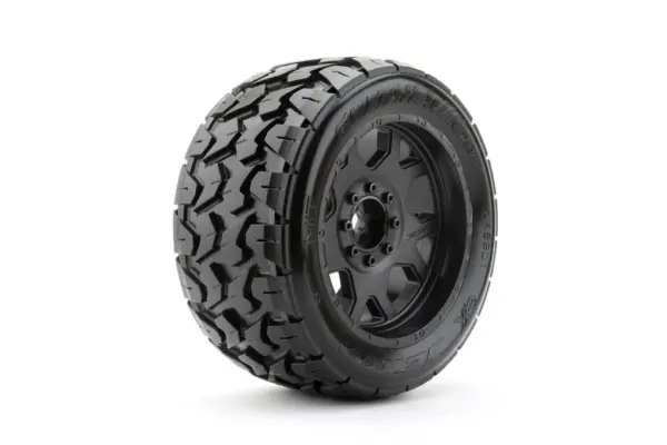 Jetko Ex Tyre Tomahawk Belted XMT Black Wheel TRX Xmaxx Kraton (2) – view 4