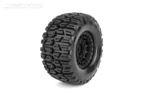 Jetko EX Tyre XMT Slayer Belted Black Wheel 24mm Xmaxx & Kraton(2)