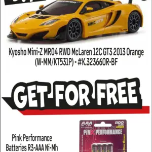 Kyosho Mini-Z Mr04 RWD McLaren 12c Gt3 2013 Orange (W-Mm/Kt531p) – RC Car