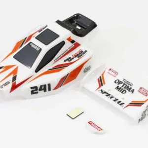 Clear Mini-Z Buggy Turbo Optima Mid Sp Body Set – view 2