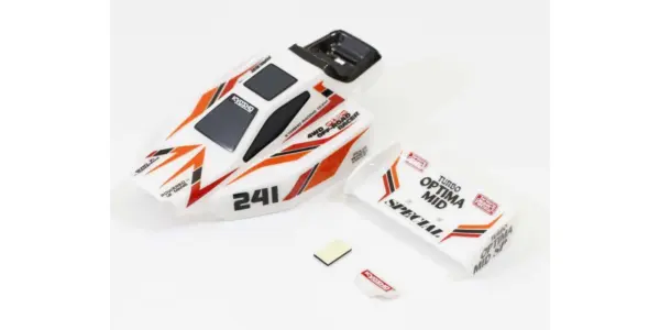 Clear Mini-Z Buggy Turbo Optima Mid Sp Body Set – view 2