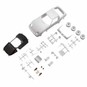 Kyosho Mini-Z Mazda Rx-7 Sa22c White Body Set W/2wd Rims – view 2