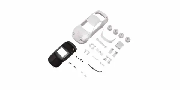Kyosho Mini-Z Toyota Celica White Body Set W/4wd Rims