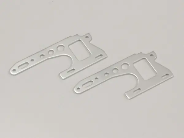 Front Side Plate Set Kyosho Optima (2) Silver