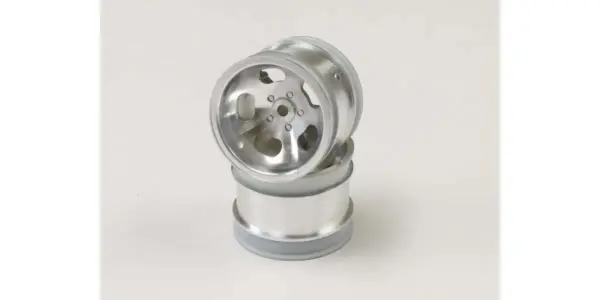 Kyosho Beetle 2014 Satin Chromed Front Wheel 1.7 Inches (2)
