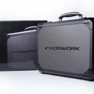 Koswork V2 Mini Black Aluminium Case for Kyosho Mini-Z (300x240x190mm – view 2