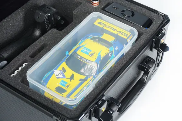 Koswork V2 Mini Black Aluminium Case for Kyosho Mini-Z (300x240x190mm – view 7