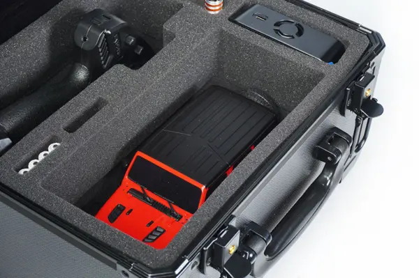 Koswork V2 Mini Black Aluminium Case for Kyosho Mini-Z (300x240x190mm – view 8