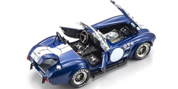 Kyosho 1:18 Shelby Cobra 427 S/C Spider 1962 Blue/White – view 6