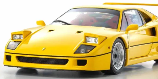 Kyosho 1:18 Ferrari F40 Yellow 1987 Die-Cast Collection – view 4