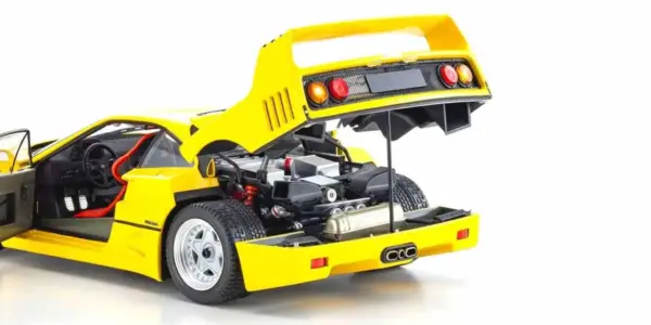 Kyosho 1:18 Ferrari F40 Yellow 1987 Die-Cast Collection – view 5